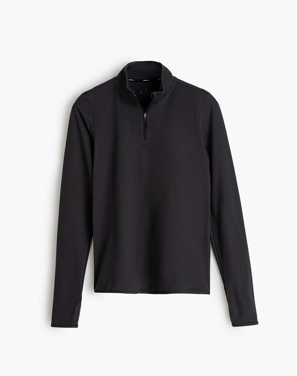 Camiseta regular fit manga larga negra