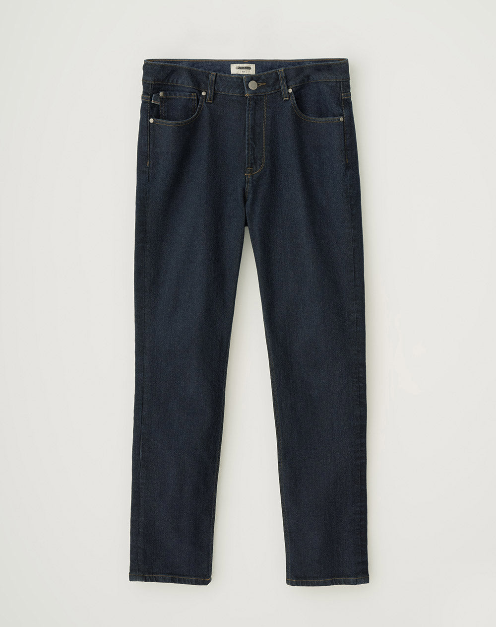 Jean regular fit tiro medio indigo oscuro