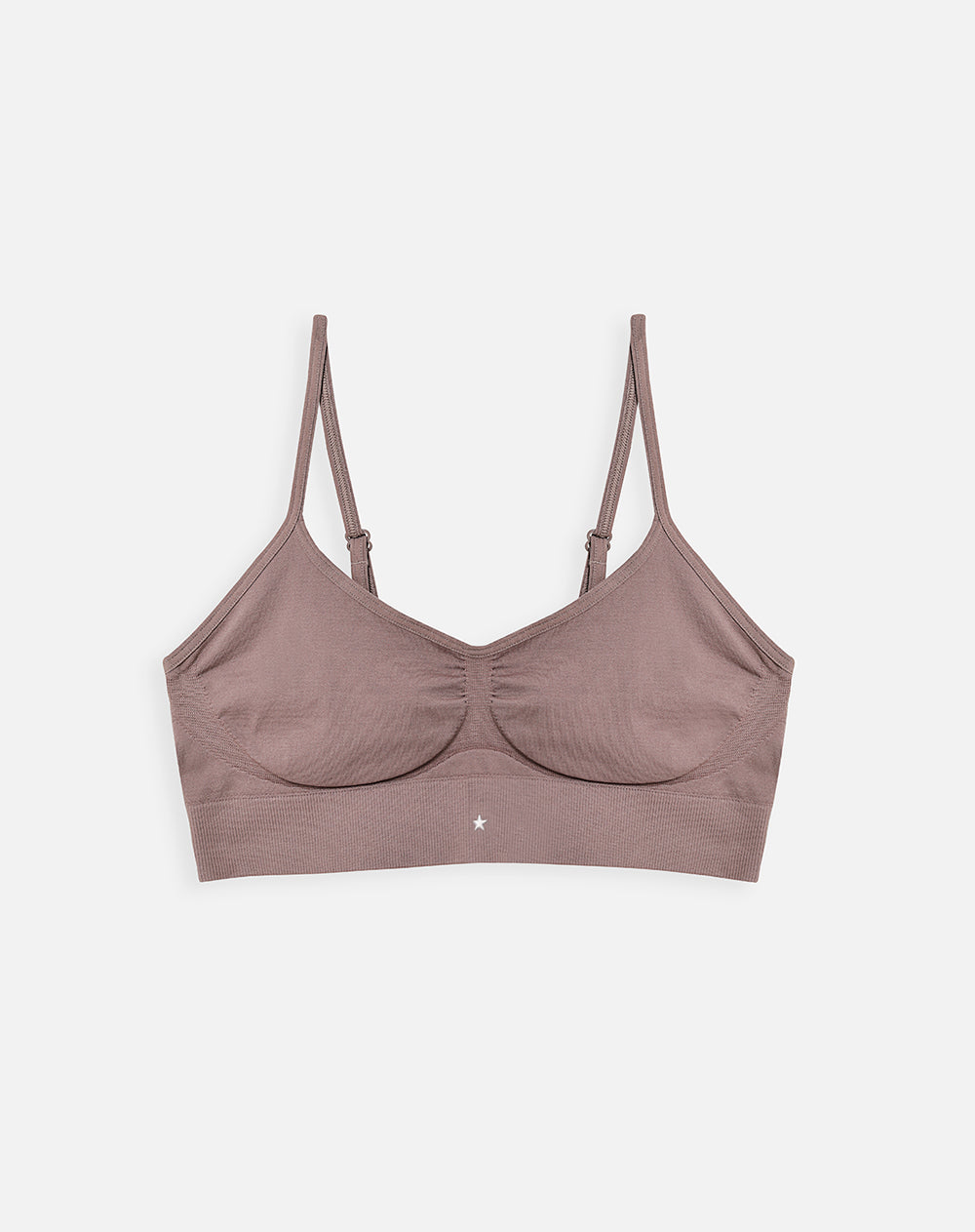 Top soporte medio seamless café