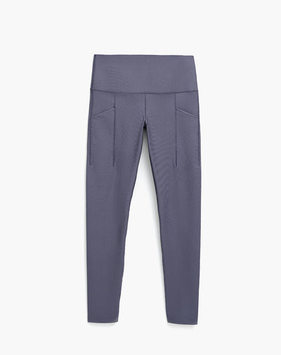 Legging deportivo control abdomen morado mujer