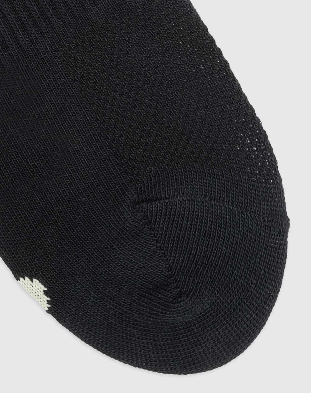 Medias deportivas para hombre tobilleras en algodón negras