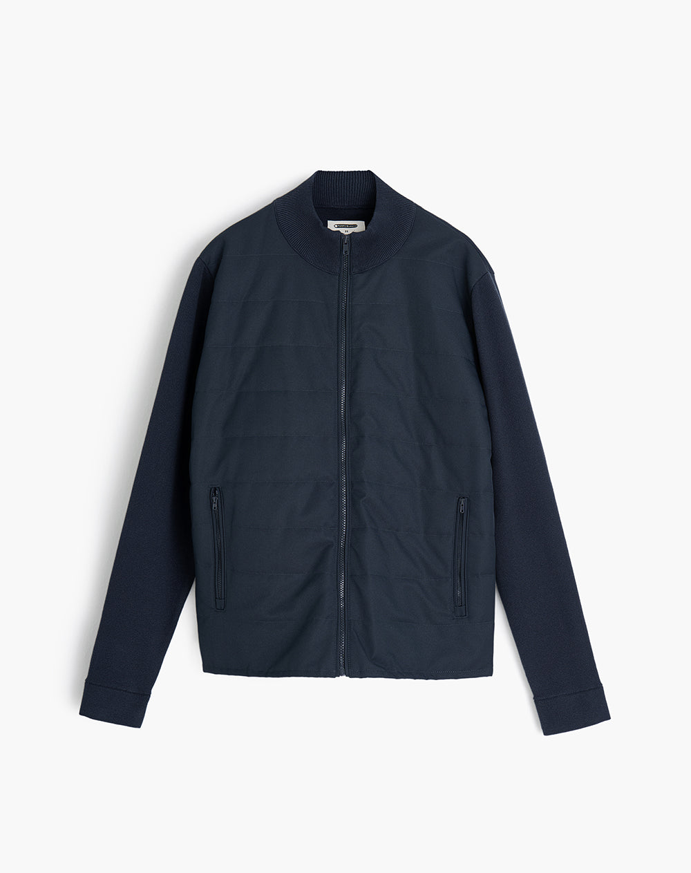 Chaqueta bomber regular bolsillos con cierre azul hombre