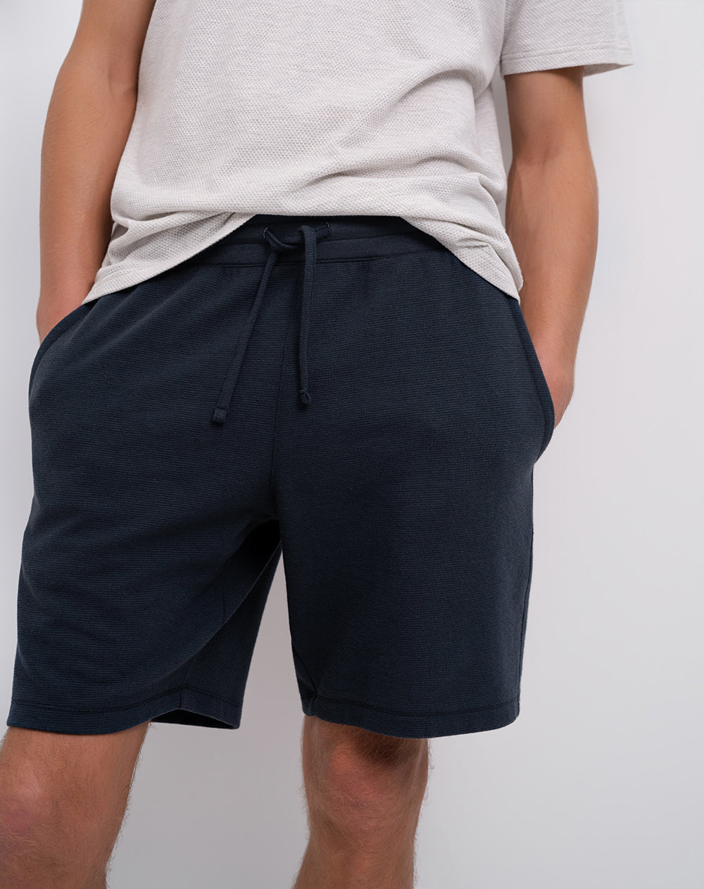 Bermuda confort regular azul hombre