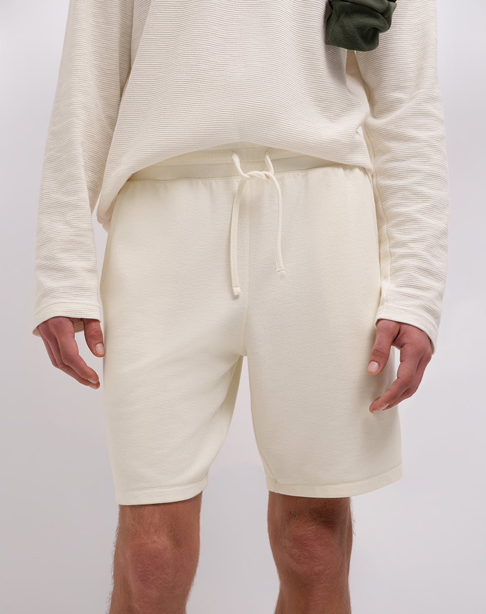 Bermuda confort regular blanca hombre