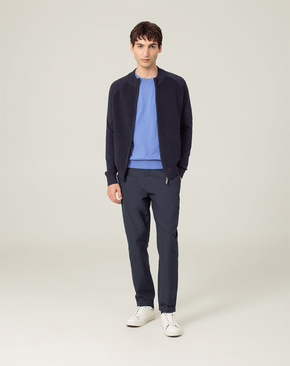 Buzo regular fit azul