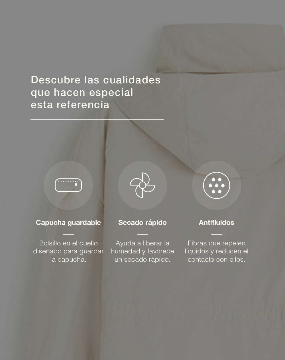 Chaqueta rompevientos oversize habana mujer
