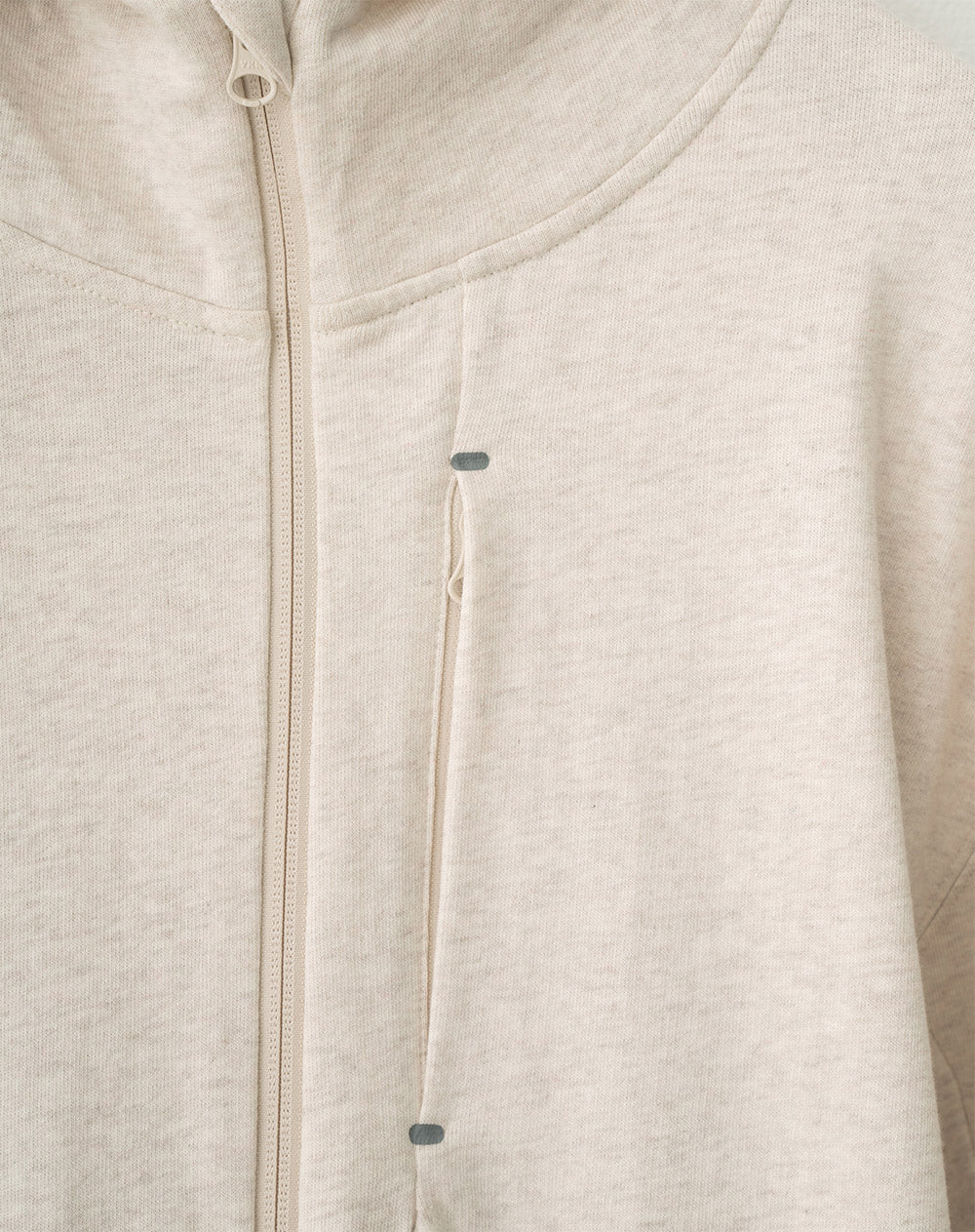 Chaqueta algodón sostenible con capucha habano para mujer