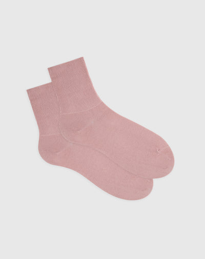 Medias para mujer largas en algodón rosadas