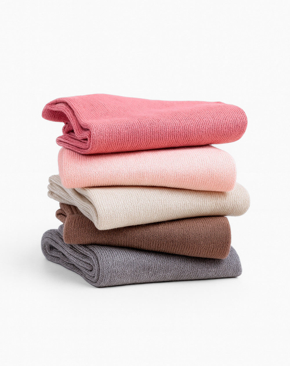 Medias mujer largas algodón pack x5 surtido