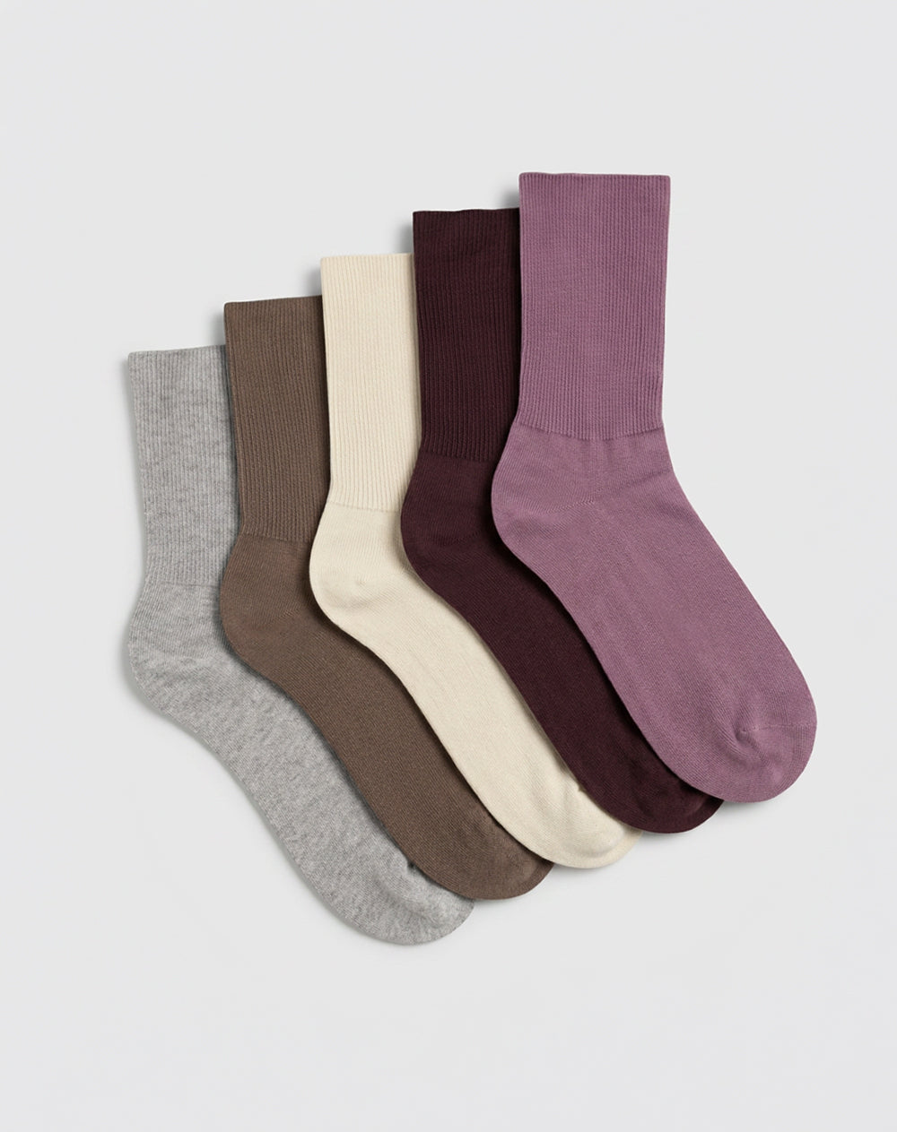 Medias mujer largas algodón pack x5 surtido