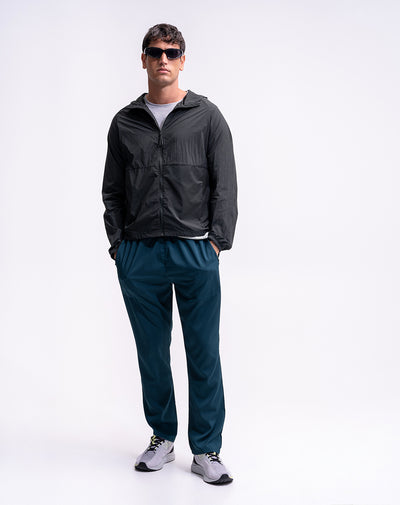 Pantalón deportivo secado rápido azul hombre