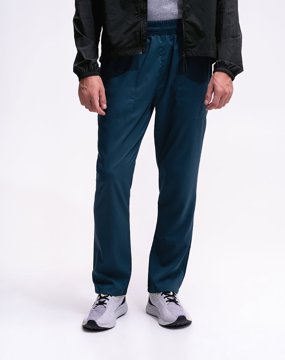 Pantalón deportivo secado rápido azul hombre