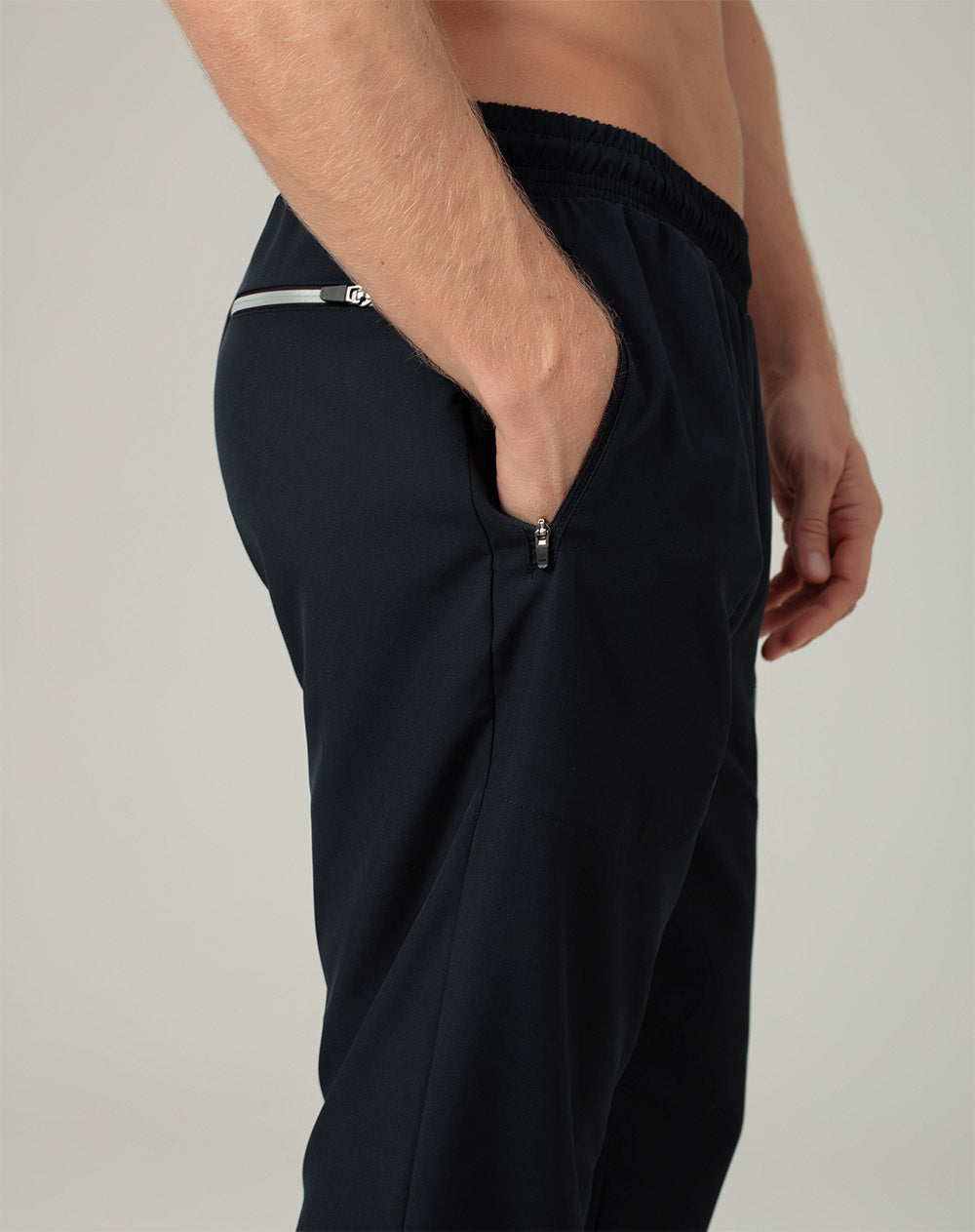 Pantalón deportivo cintura ajustable azul para hombre