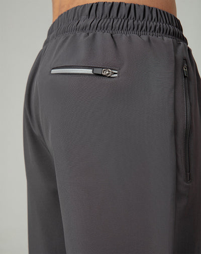 Jogger regular fit tiro medio gris