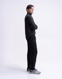 Pantalón deportivo secado rápido negro hombre
