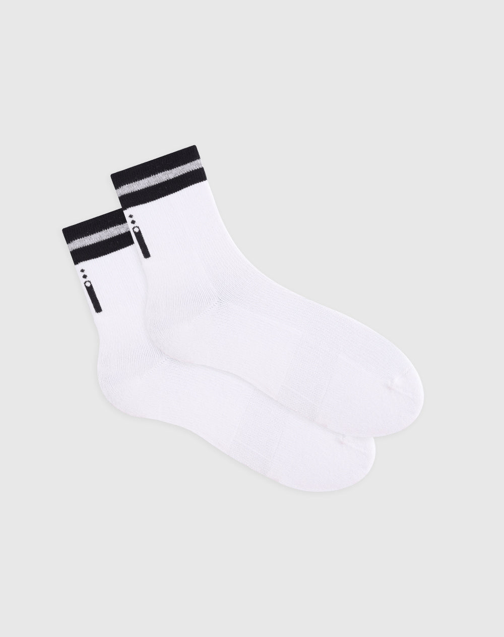 Medias deportivas unisex largas en algodón blancas