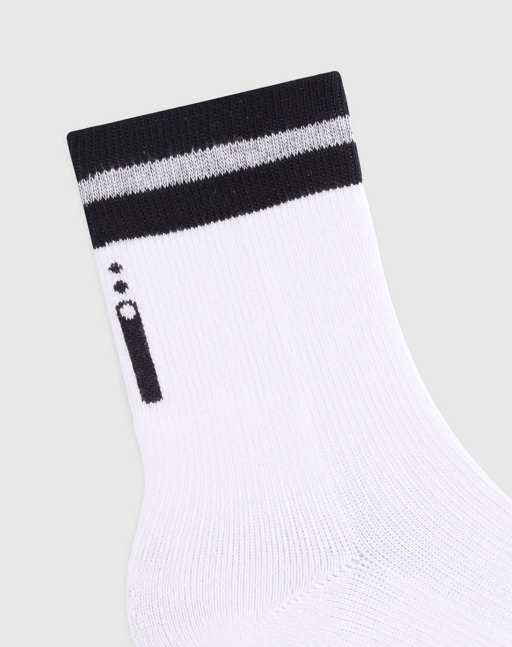 Medias deportivas unisex largas en algodón blancas