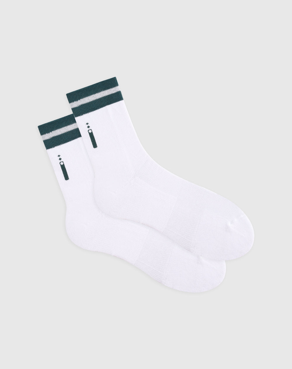 Medias deportivas unisex largas en algodón blancas