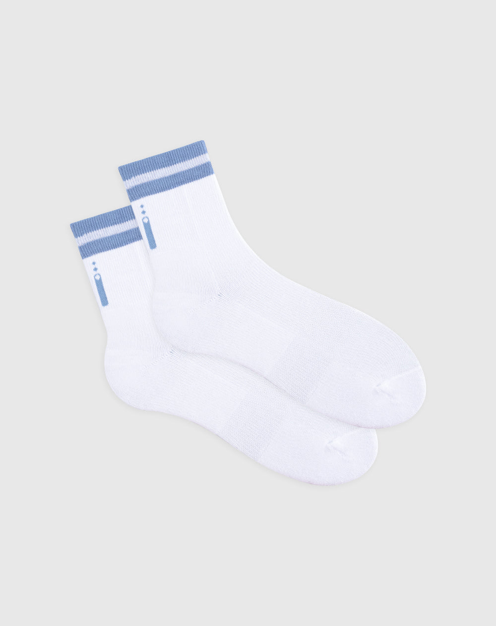 Medias deportivas unisex largas en algodón blancas
