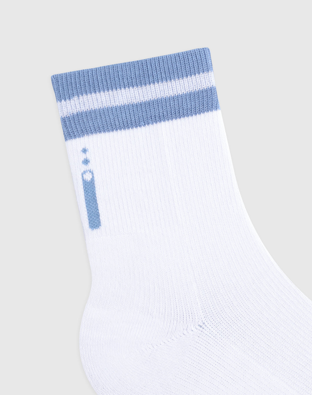 Medias deportivas unisex largas en algodón blancas