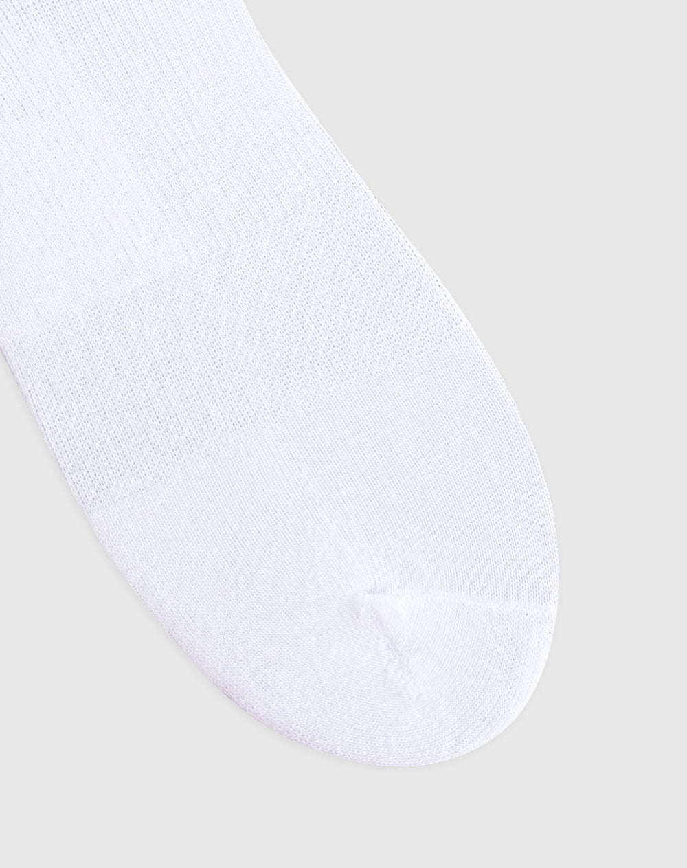Medias deportivas unisex largas en algodón blancas