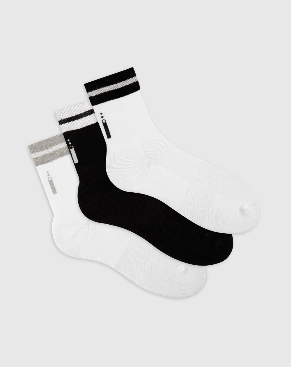 Medias deportivas para hombre tobilleras en algodón pack x3unds surtidas