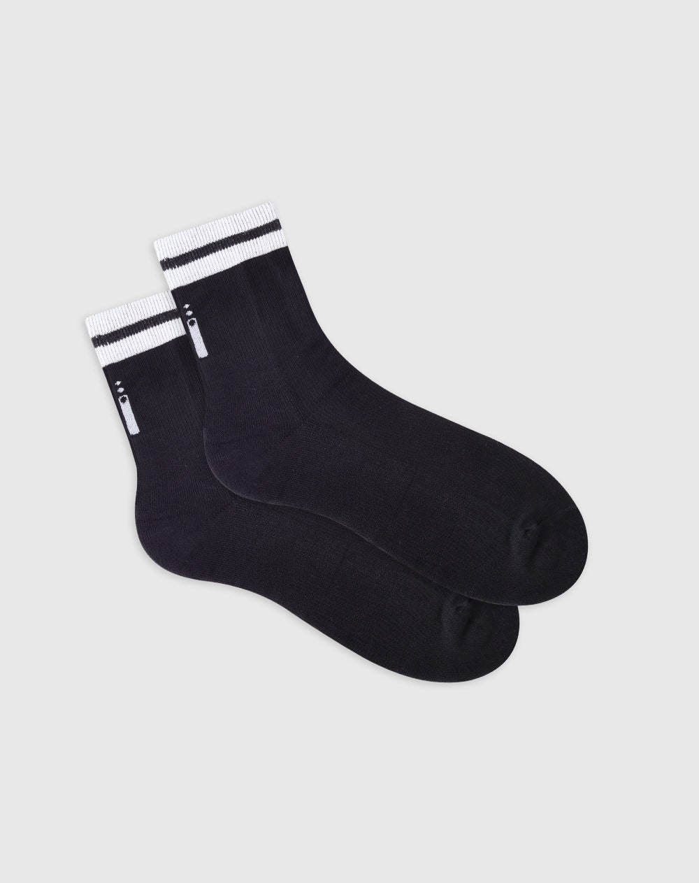 Medias deportivas unisex largas en algodón negras