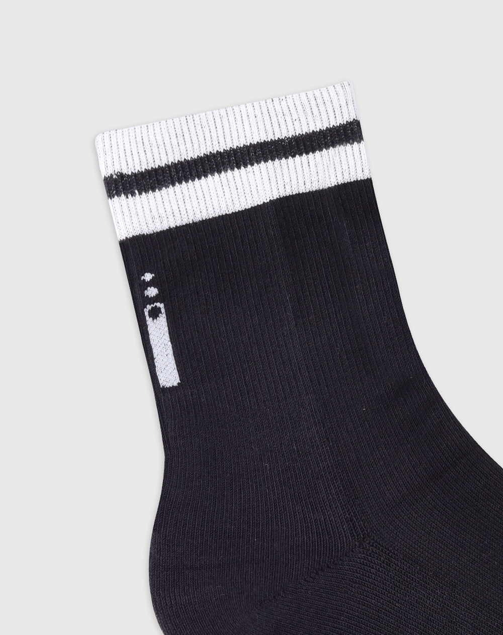 Medias deportivas unisex largas en algodón negras