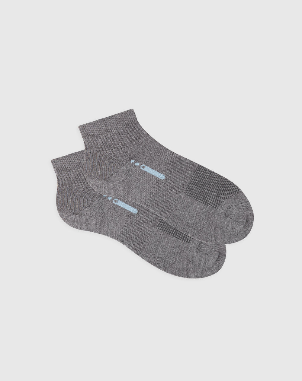 Medias deportivas unisex tobilleras en algodón grises