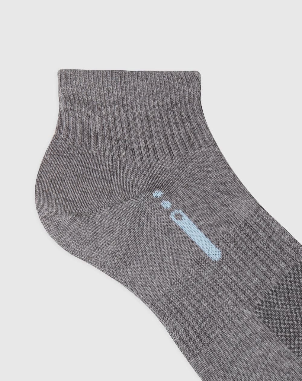 Medias deportivas unisex tobilleras en algodón grises