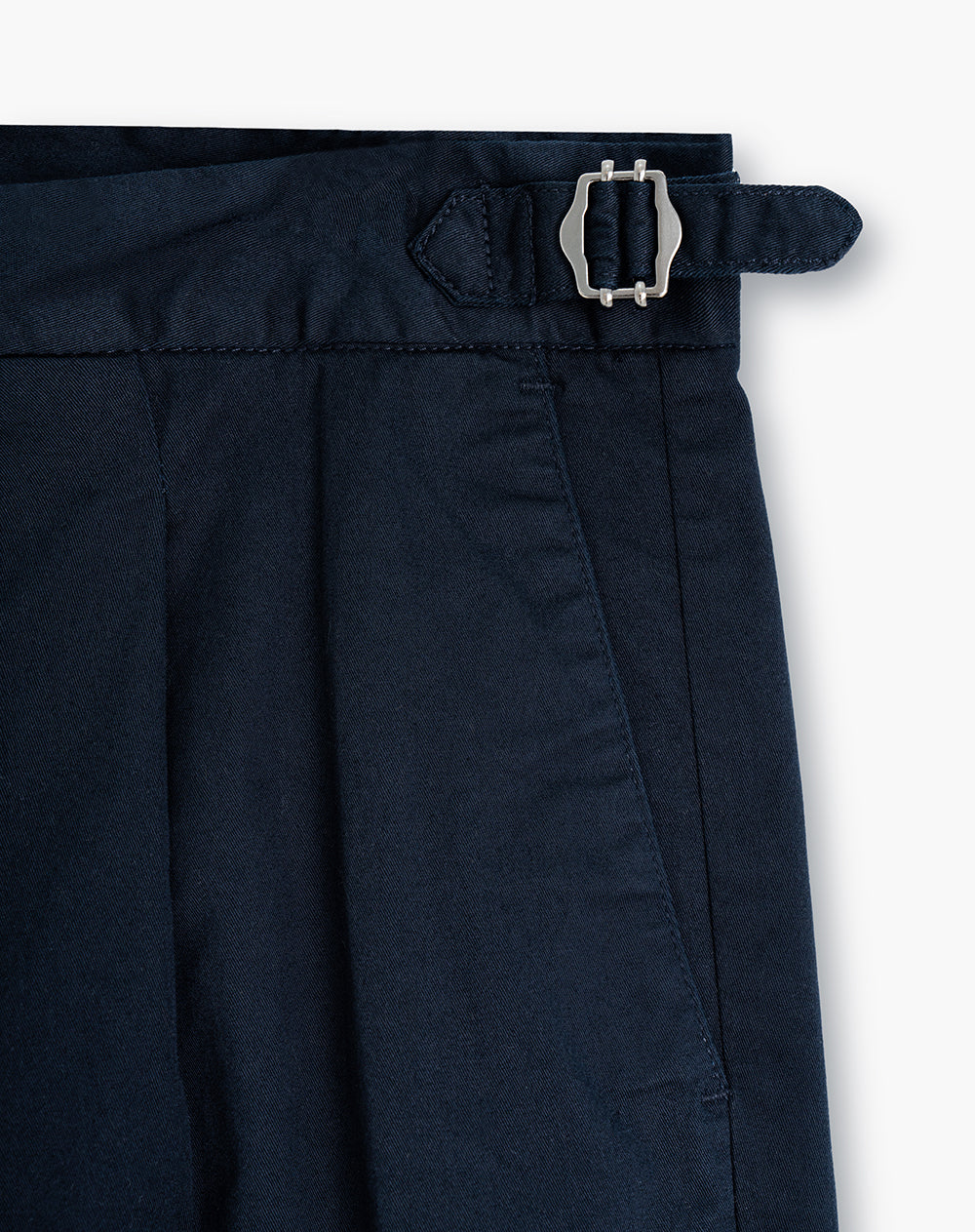 Pantalón regular fit tiro medio azul