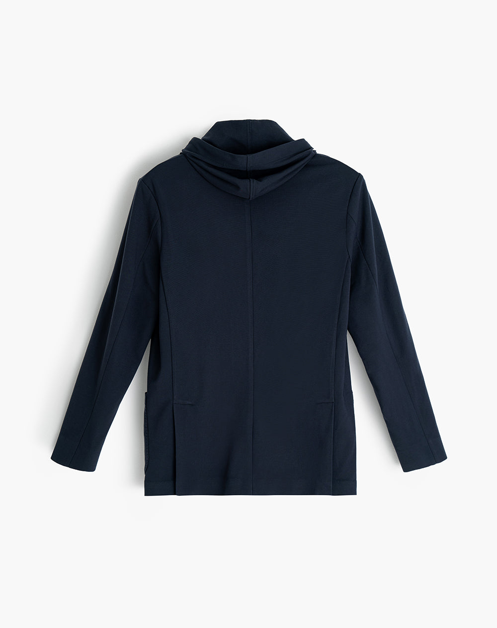 Chaqueta regular fit con capucha azul