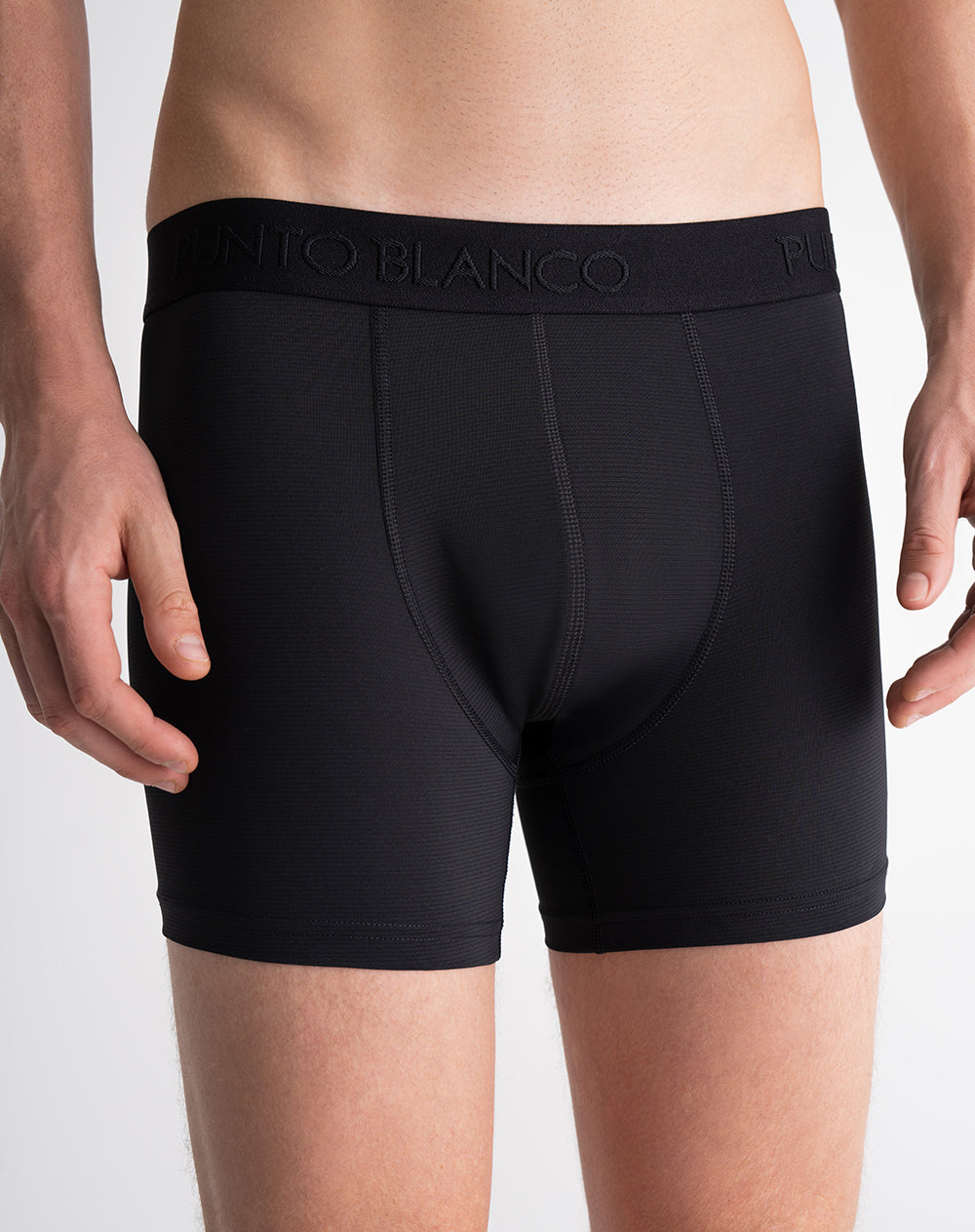 Bóxer medio panel amplio negro