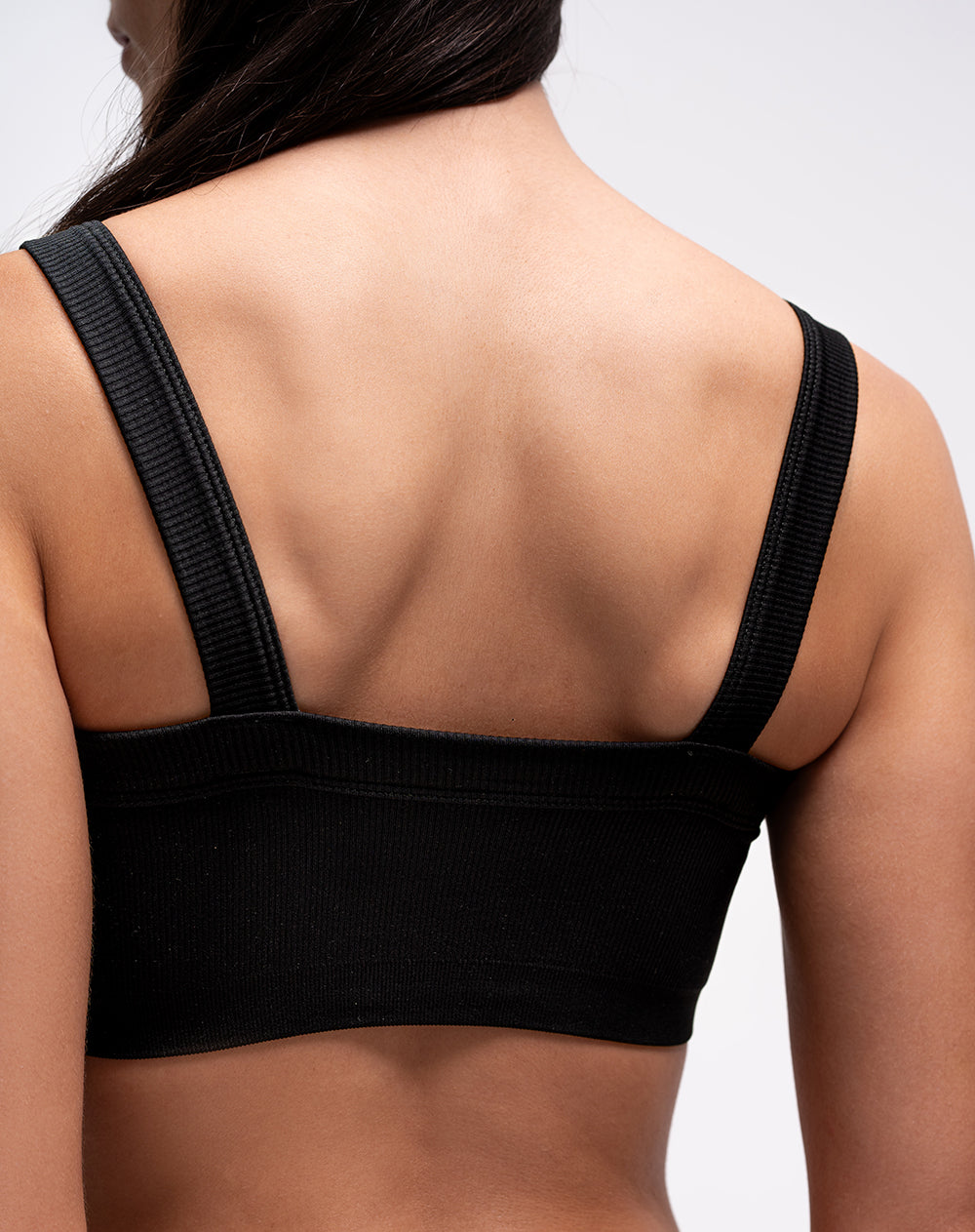 Top soporte alto seamless negro