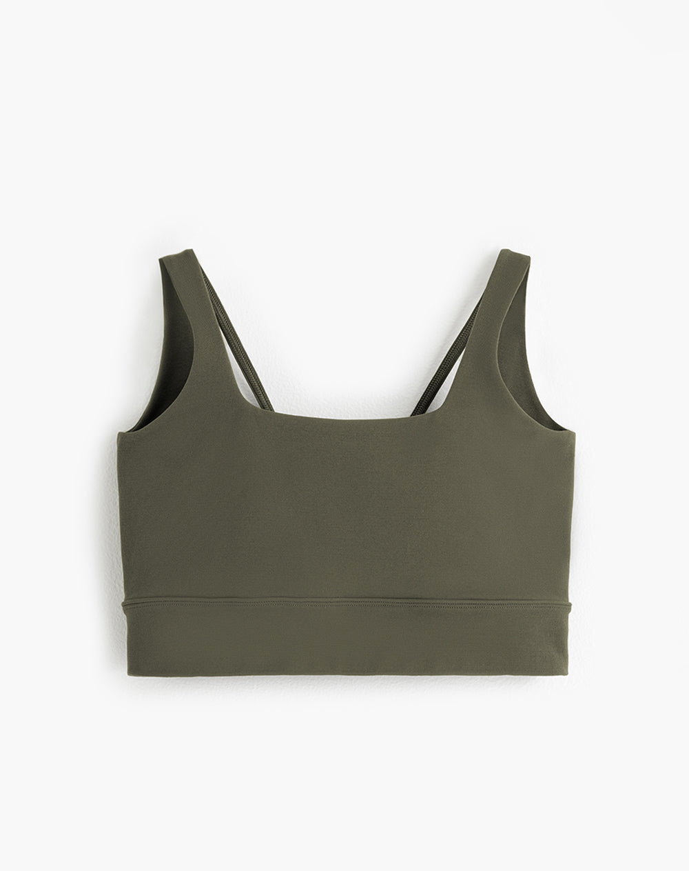 Top deportivo soporte medio seamless verde