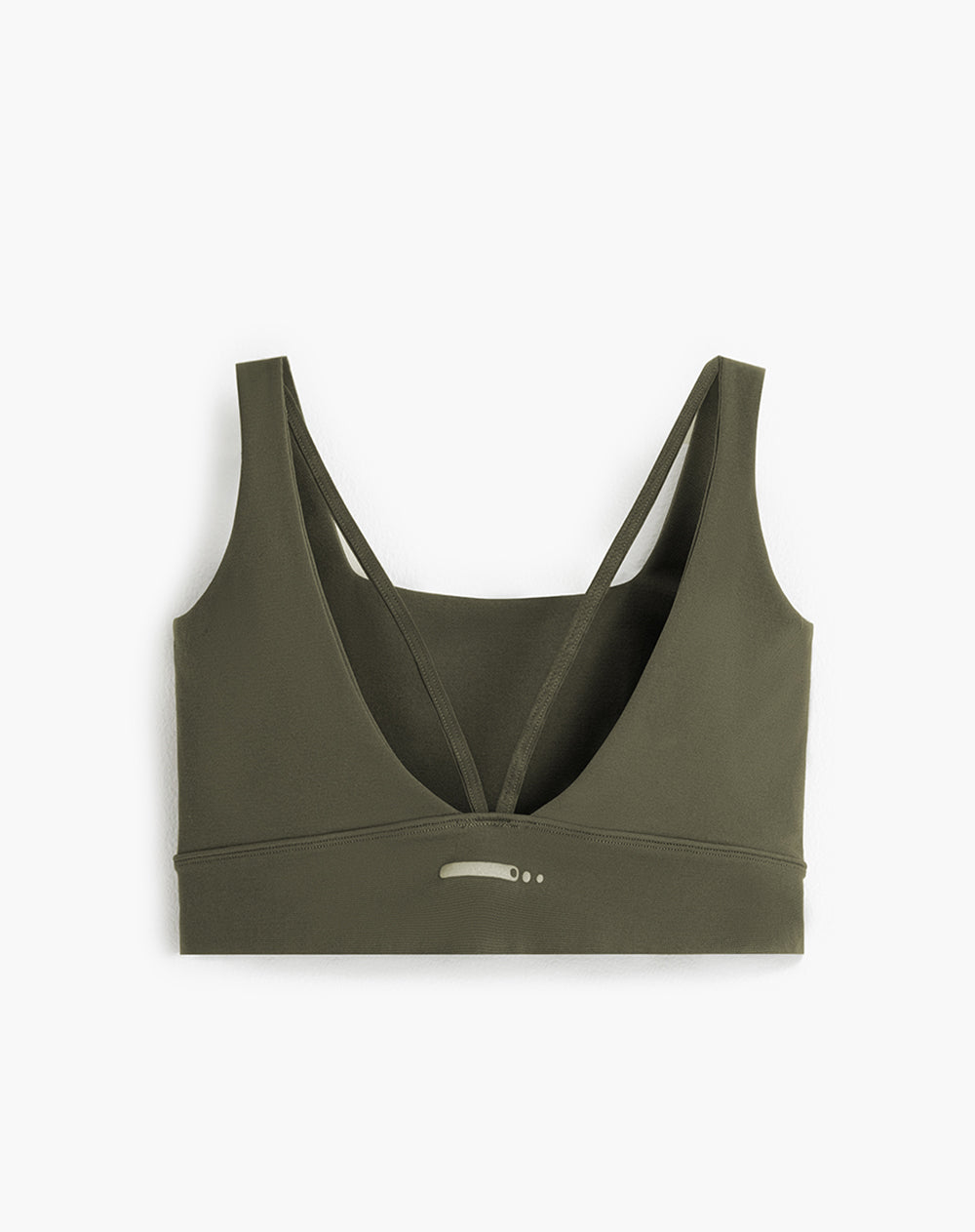 Top deportivo soporte medio seamless verde