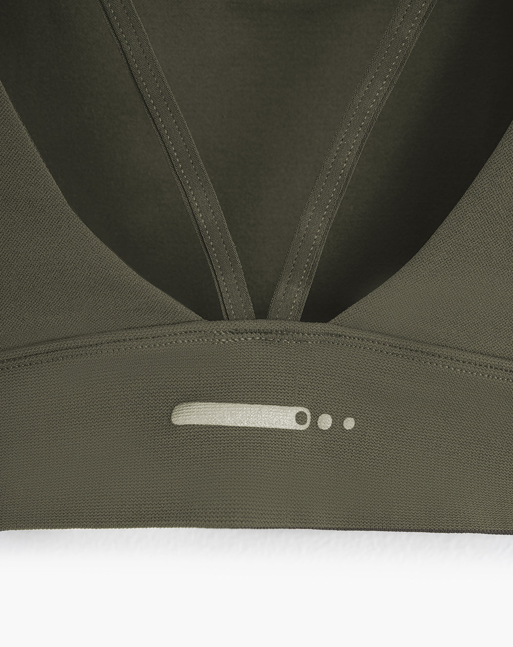 Top deportivo soporte medio seamless antibacterial verde