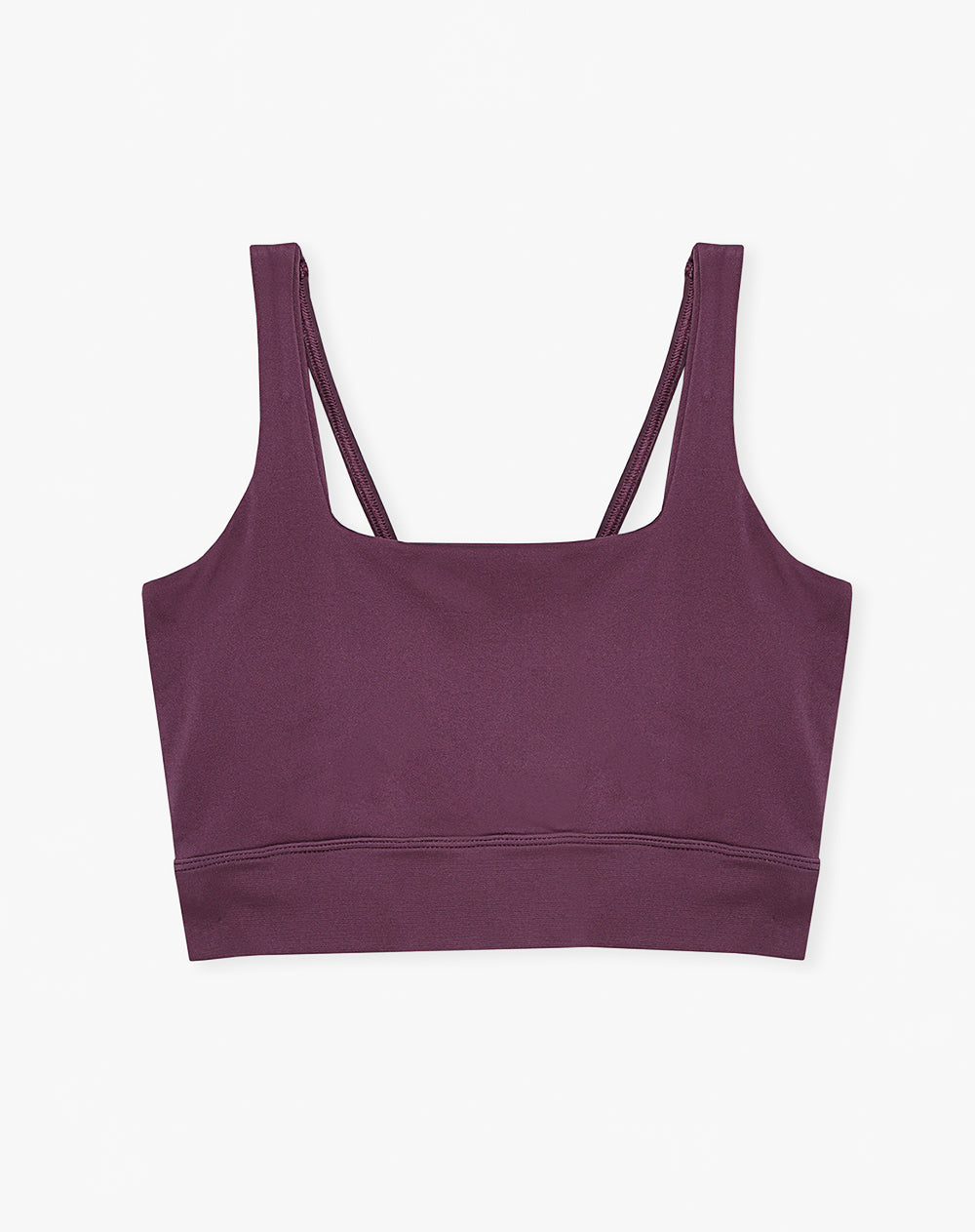 Top deportivo soporte medio seamless antibacterial vinotinto