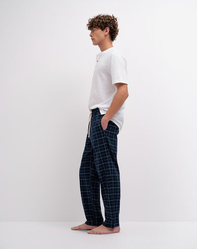 Pantalón de pijama algodón cuadros hombre