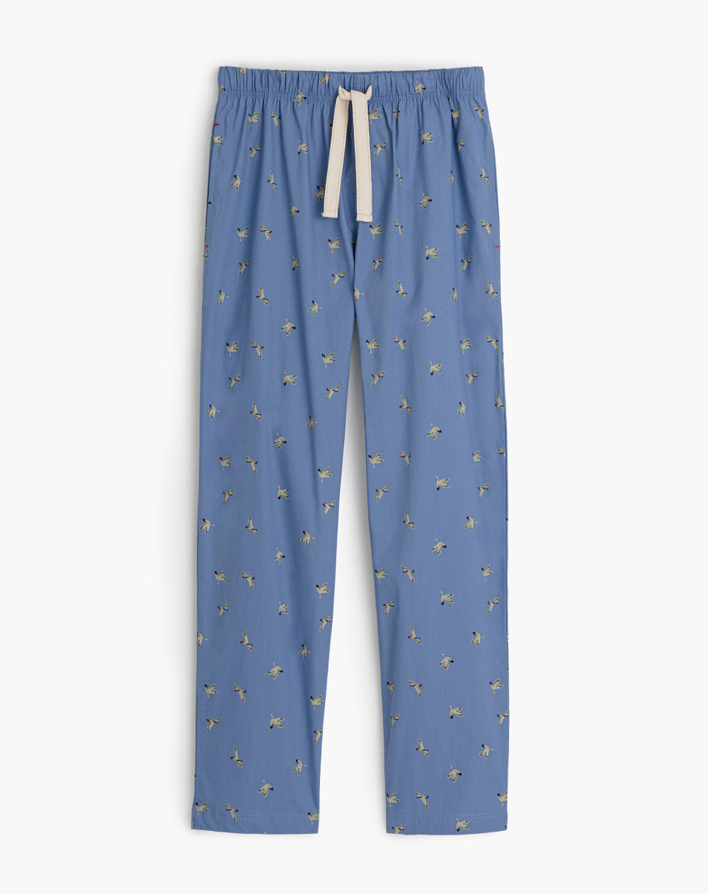 Pantalón de pijama hombre algodón largo azul estampado