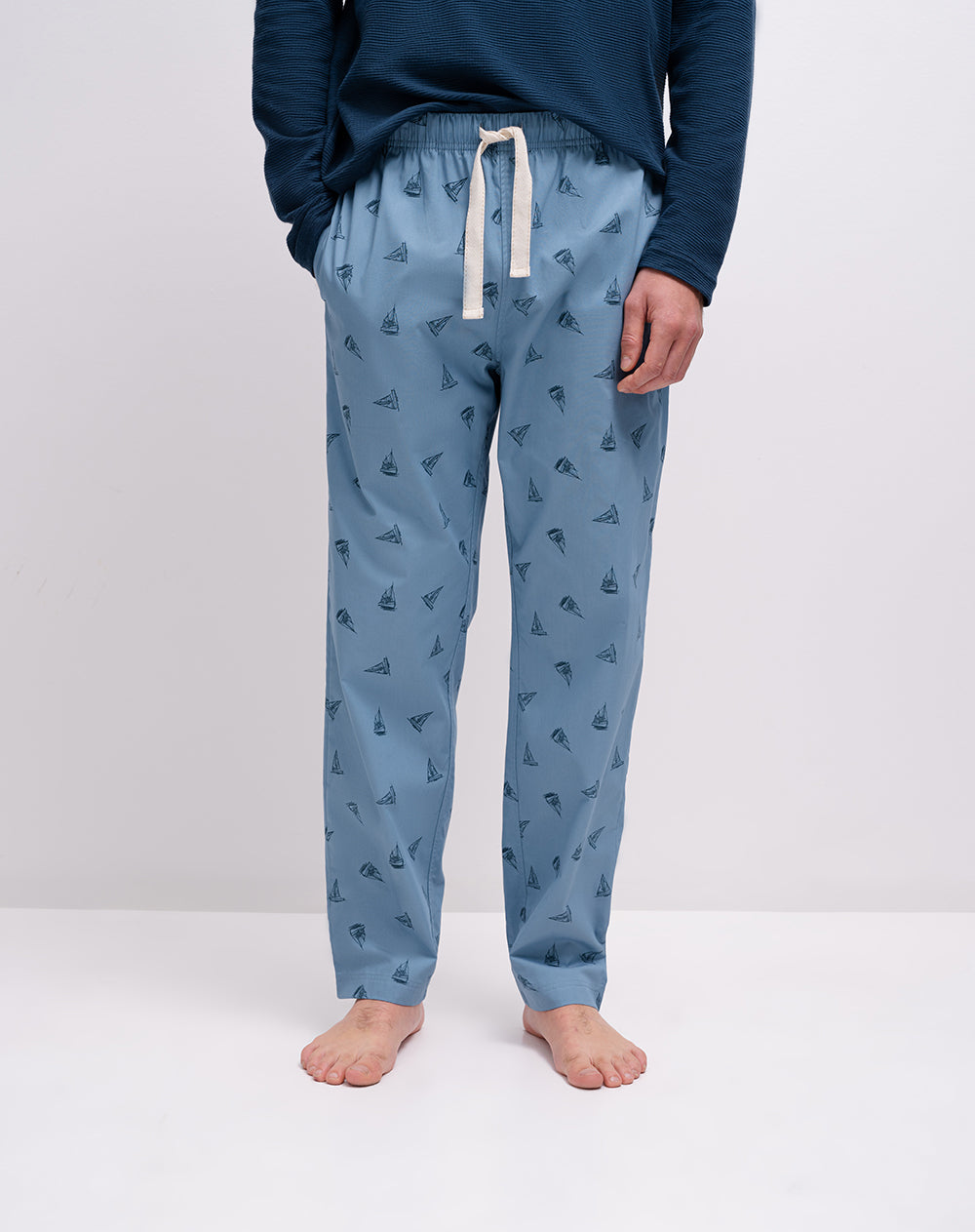 Pantalón de pijama algodón estampado hombre