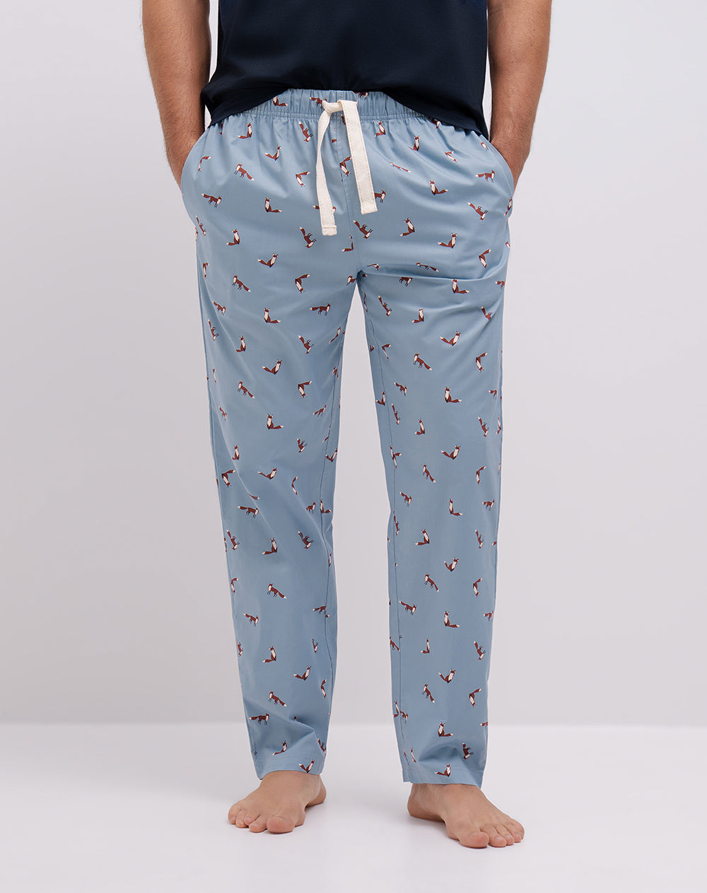 Pantalón de pijama algodón estampado hombre
