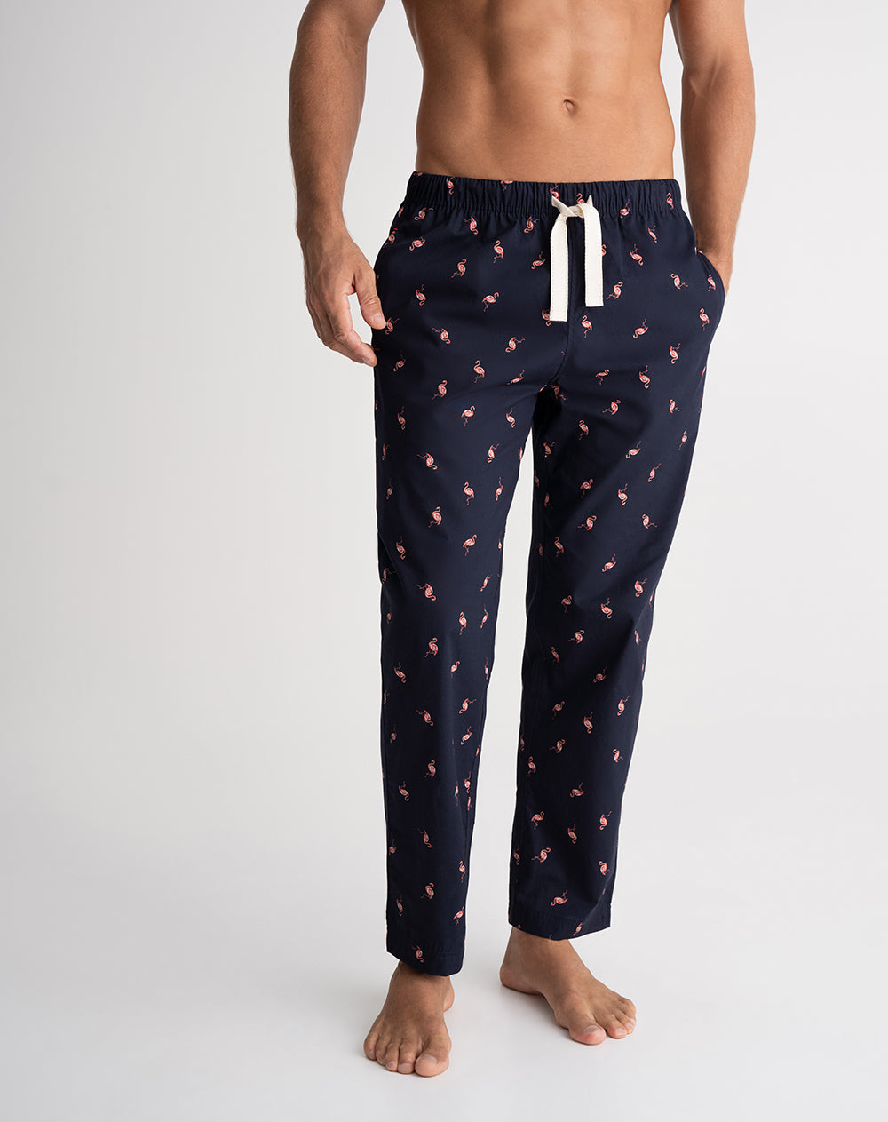 Pantalón de pijama hombre algodón largo estampado