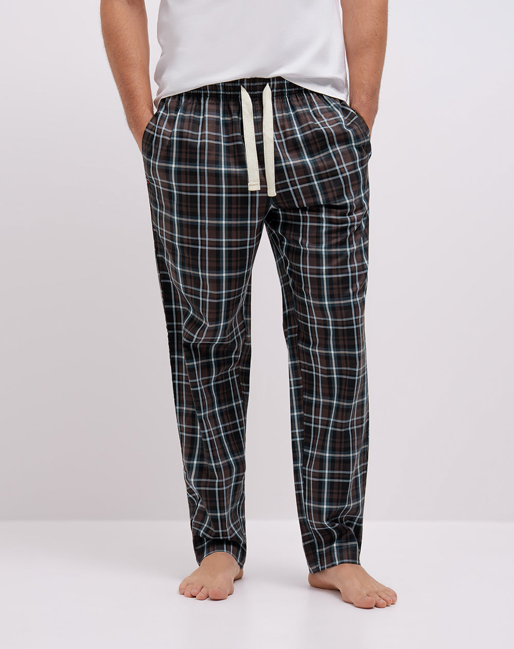 Pantalón de pijama algodón cuadros hombre