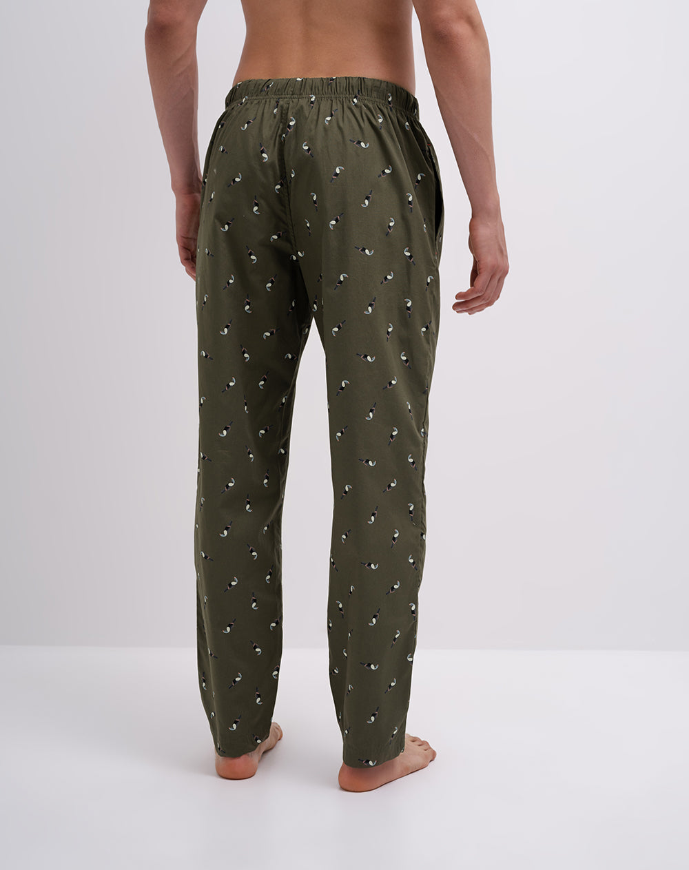 Pantalón de pijama algodón estampado hombre