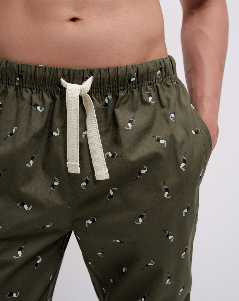 Pantalón de pijama algodón estampado hombre