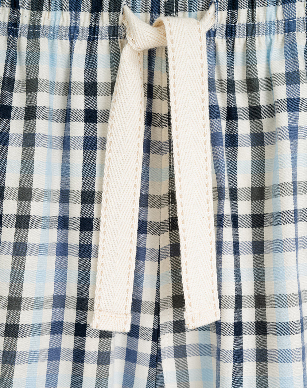 Bermuda de pijama hombre algodón cuadros
