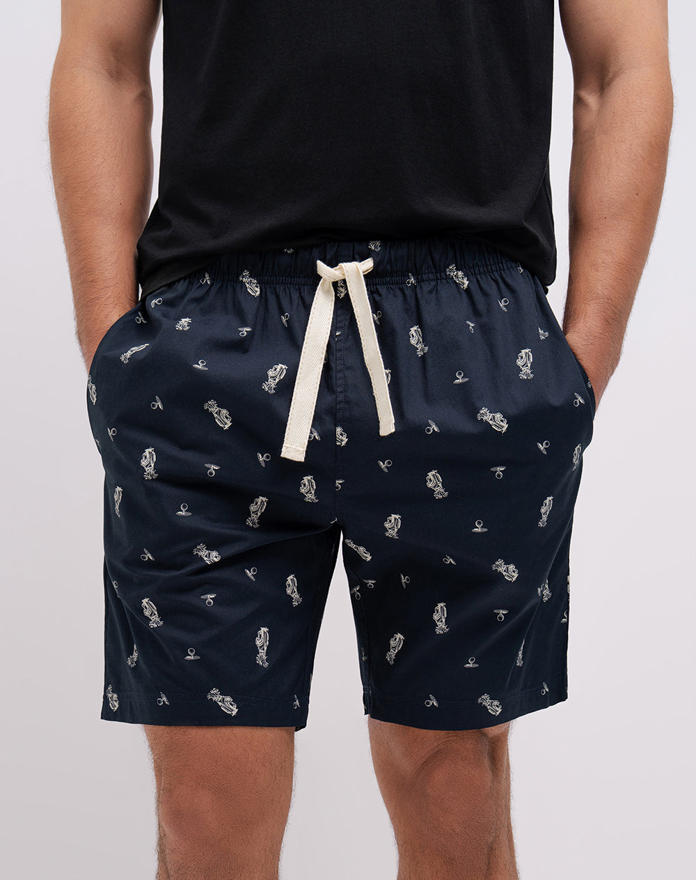 Bermuda de pijama estampada hombre