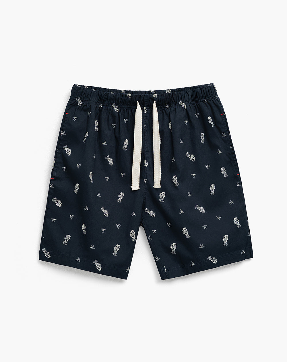 Bermuda regular fit azul estampada