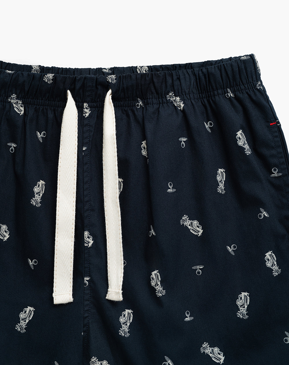 Bermuda regular fit azul estampada